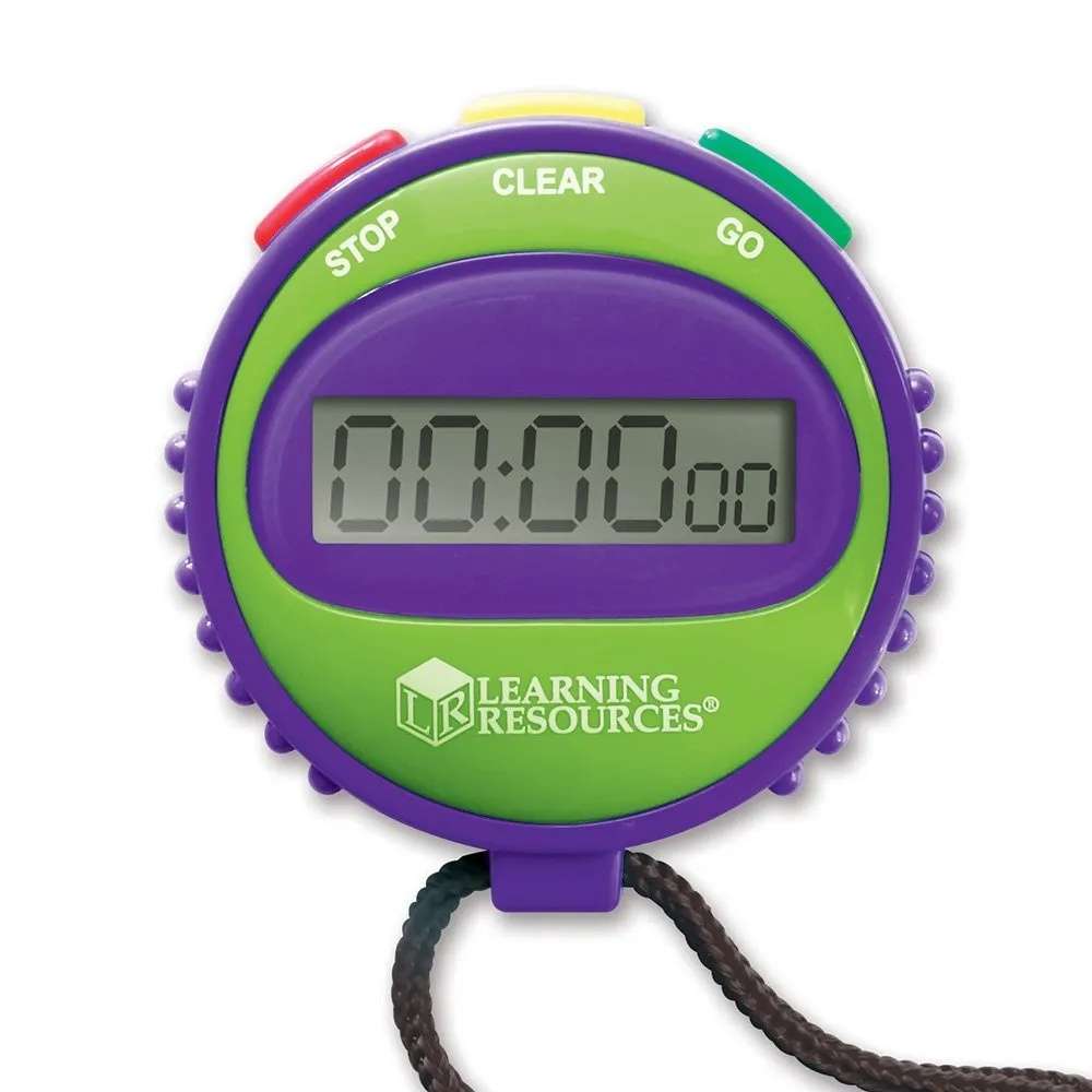 Learning Resources - Simple 3 Button Stopwatch for Science, Sport & Math
