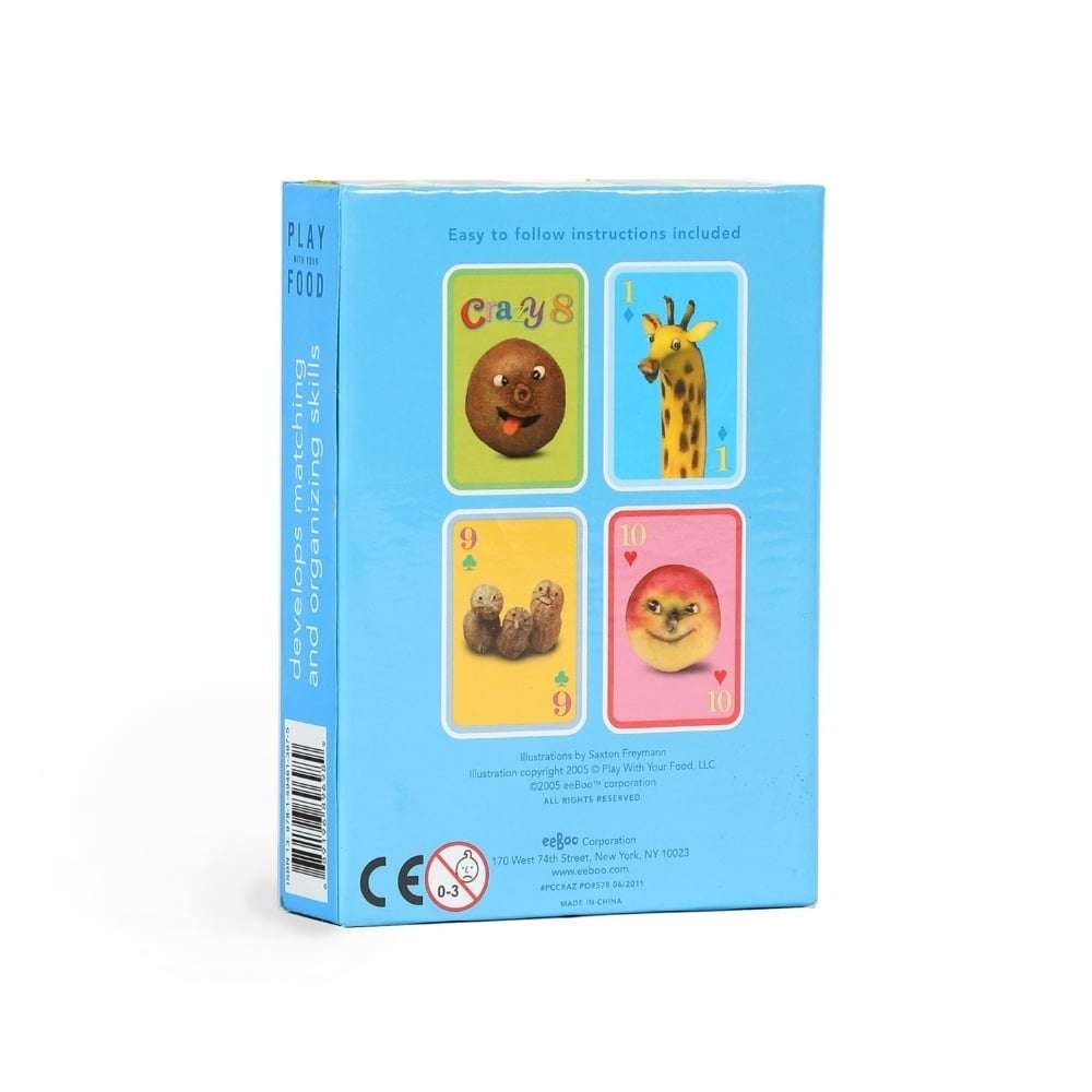 eeBoo - Crazy Faces Playing Cards -**