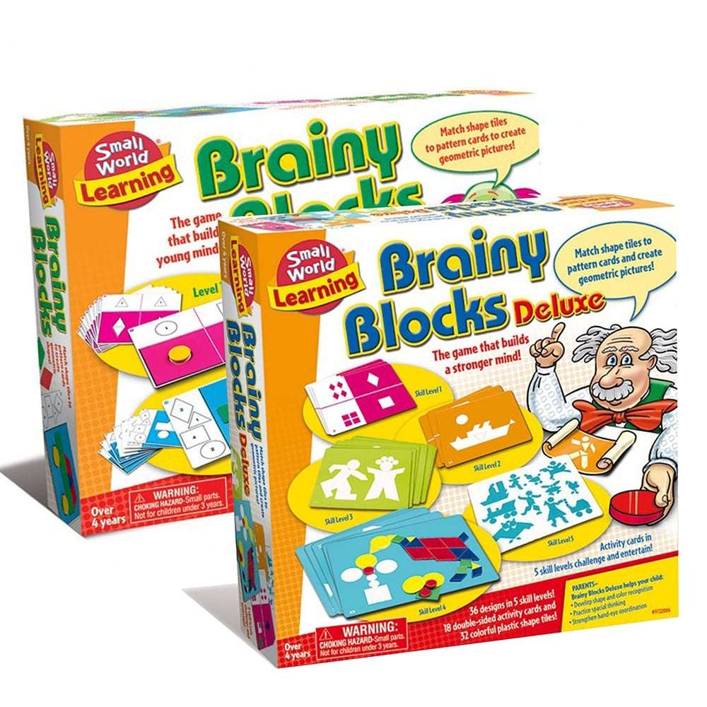 Small World Learning - Brainy Blocks & Deluxe Blocks Bundle -**