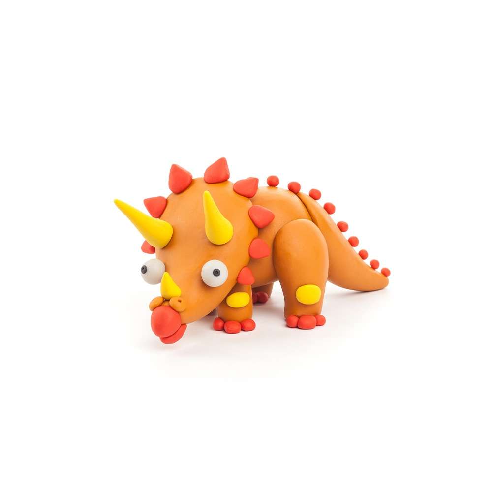 Hey Clay - Modelling Air-Dry Clay with Fun Interactive App - Pterodactylus, Triceratops, Tyrannos...