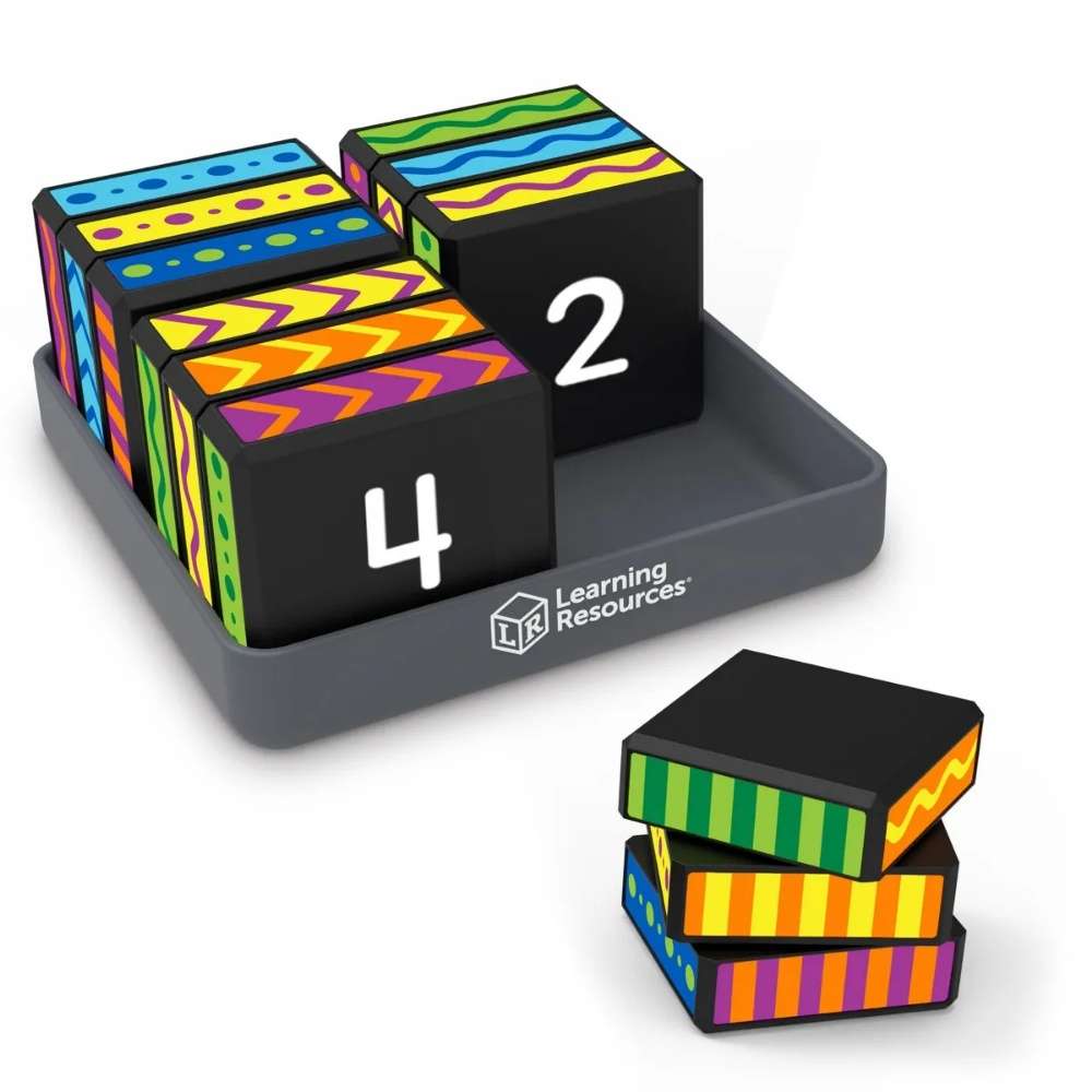 Learning Resources - Brainometry Cubed Shape & Fidget Kids Travel Puzzle Game