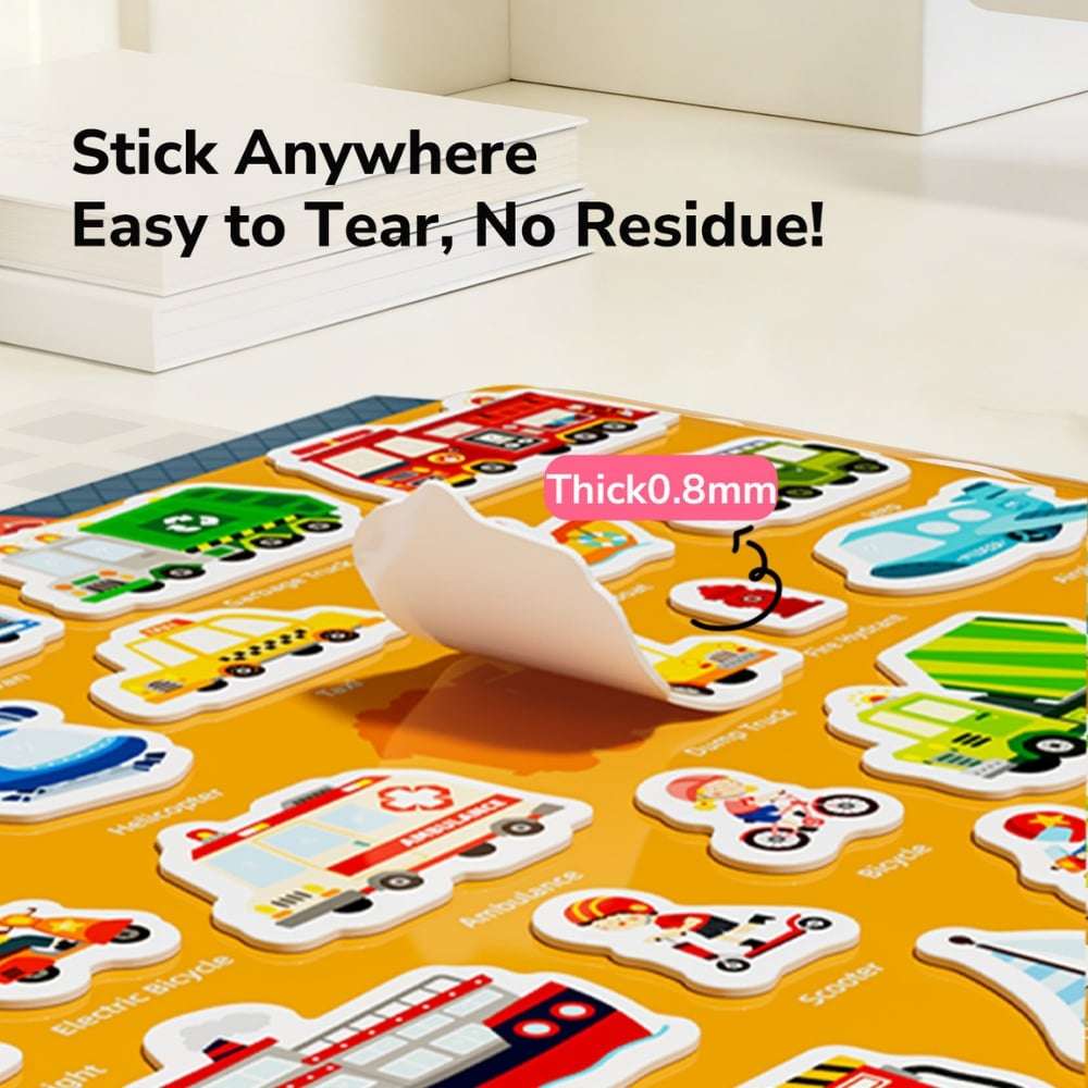 Mideer - Reusable Jelly Sticker Set - Princess Dess-Up - 61pcs