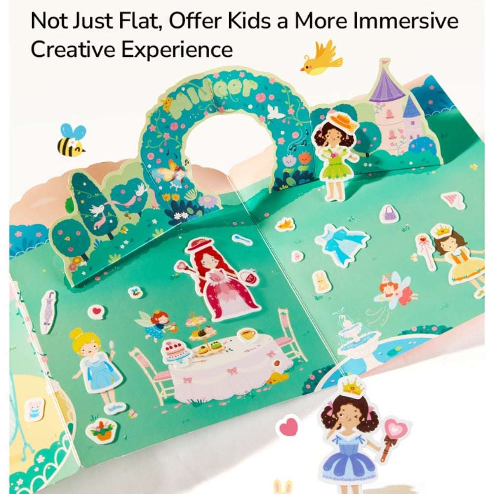 Mideer - Reusable Jelly Sticker Set - Princess Dess-Up - 61pcs