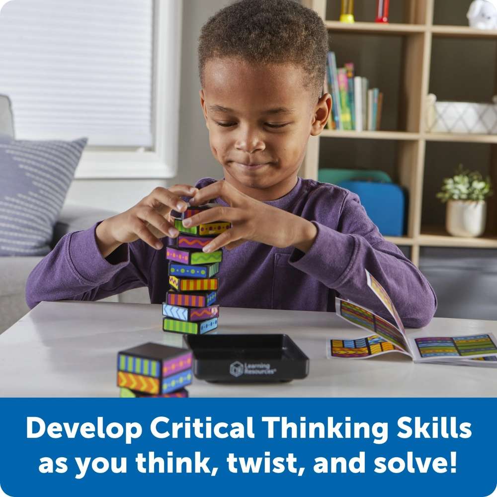 Learning Resources - Brainometry Cubed Shape & Fidget Kids Travel Puzzle Game