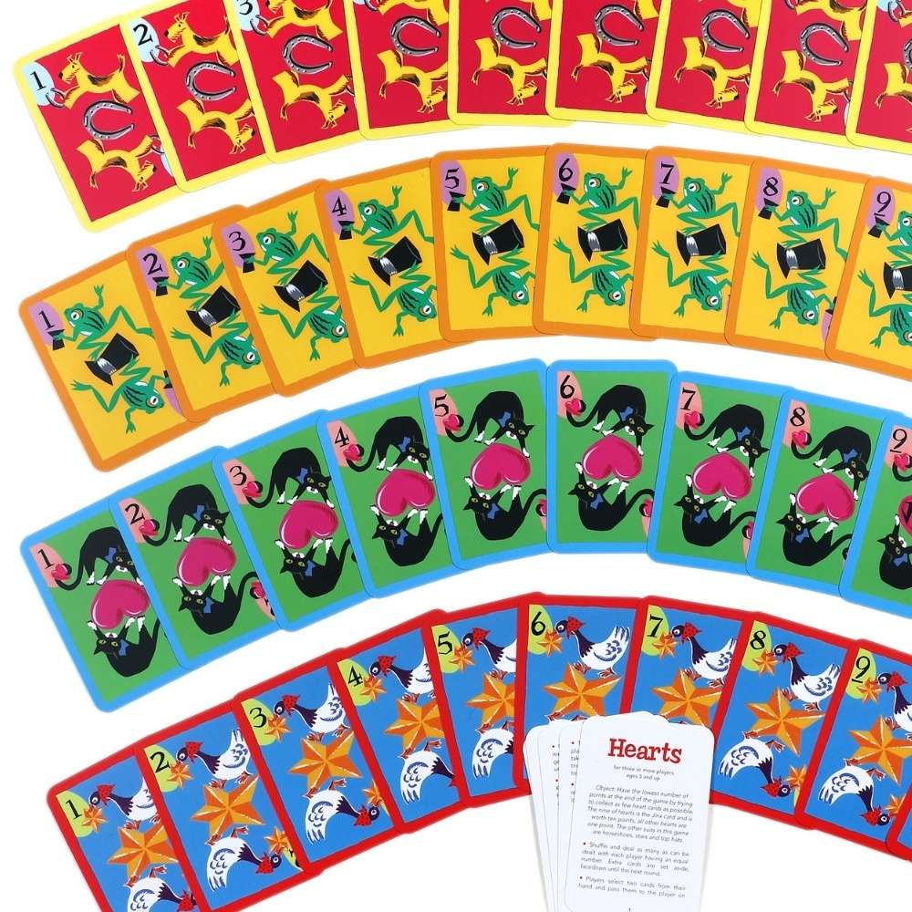 eeBoo - Hearts Playing Cards -**