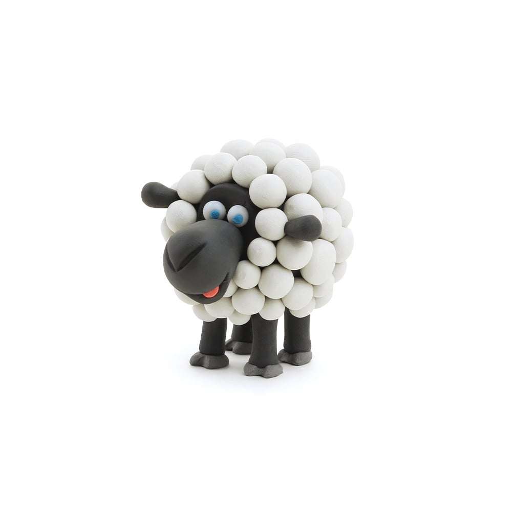 Hey Clay - Modelling Air-Dry Clay with Fun Interactive App - Cow, Doggie, Sheep, Series Animals, ...