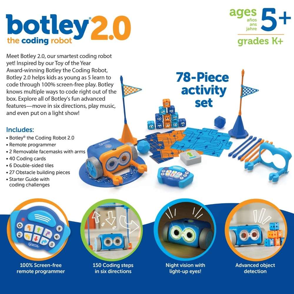 Learning Resources - Botley® 2.0 The Coding Robot Activity Set