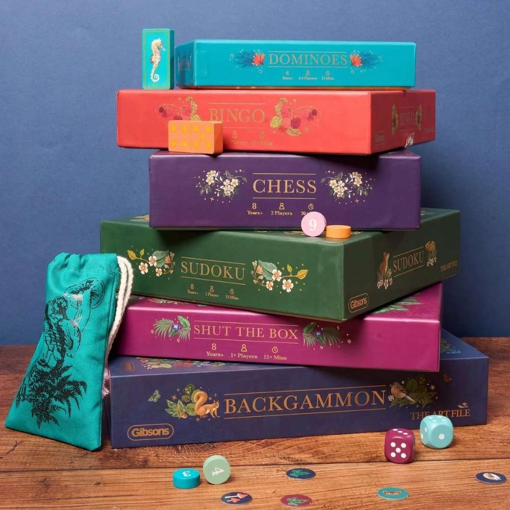 Gibsons - The Art File: Backgammon Family Board Game