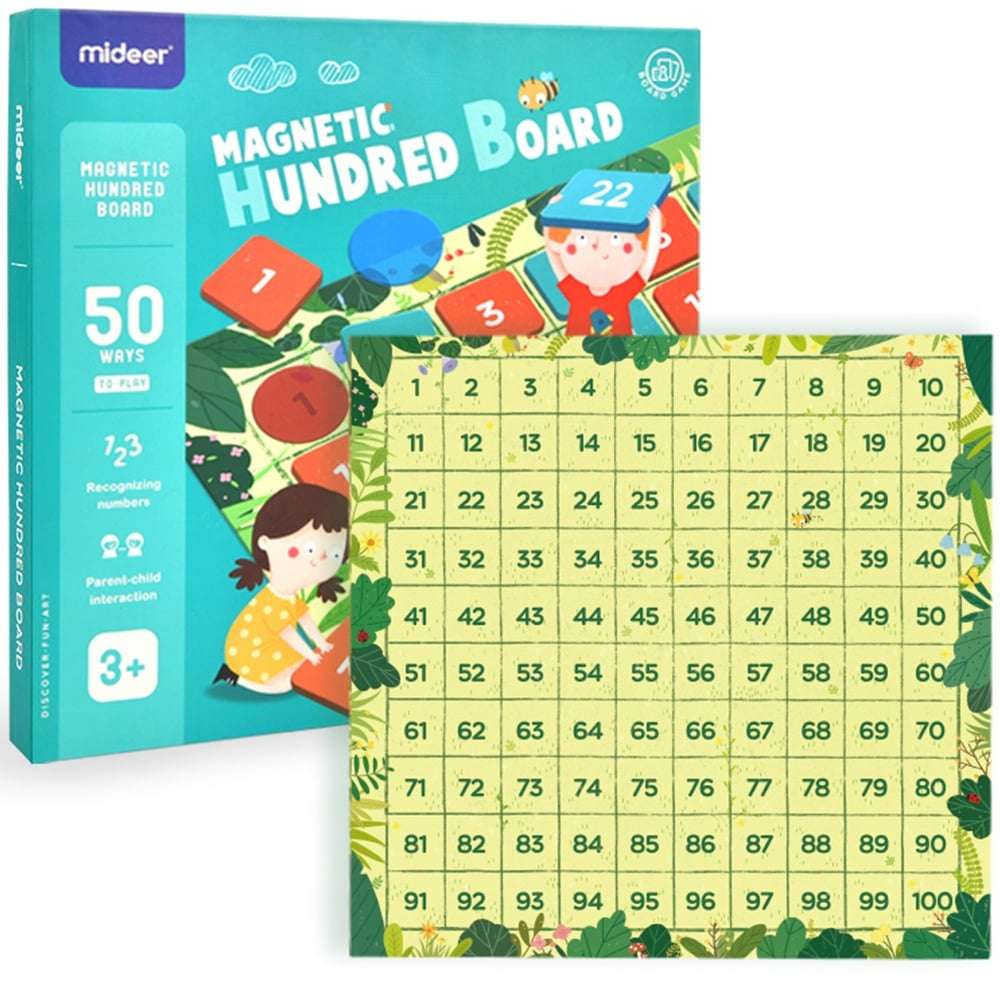 Mideer - Magnetic Hundreds Board - Early Math Counting Game
