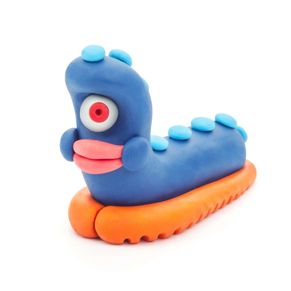 Hey Clay - Modelling Air-Dry Clay with Fun Interactive App - Worm, Ginger, Yollo, Series Beasts, ...