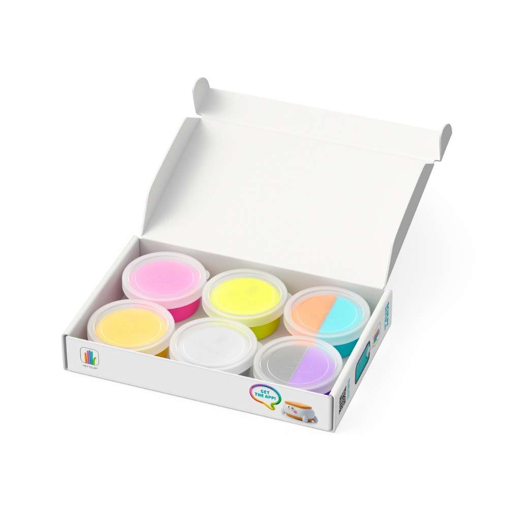 Hey Clay - Modelling Air-Dry Clay with Fun Interactive App - Windy Sprinkle, Warm Ice, Choco Pop,...