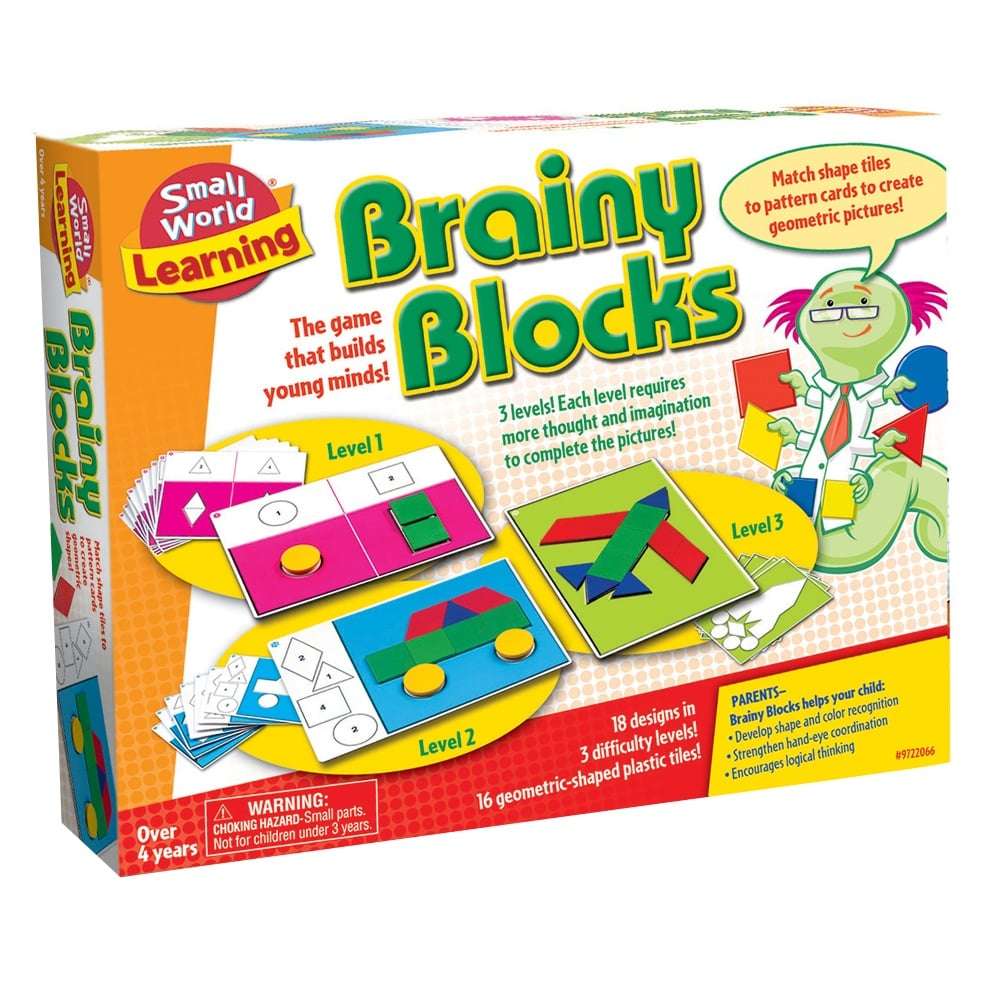 Small World Toys - Brainy Blocks - 34pcs -**