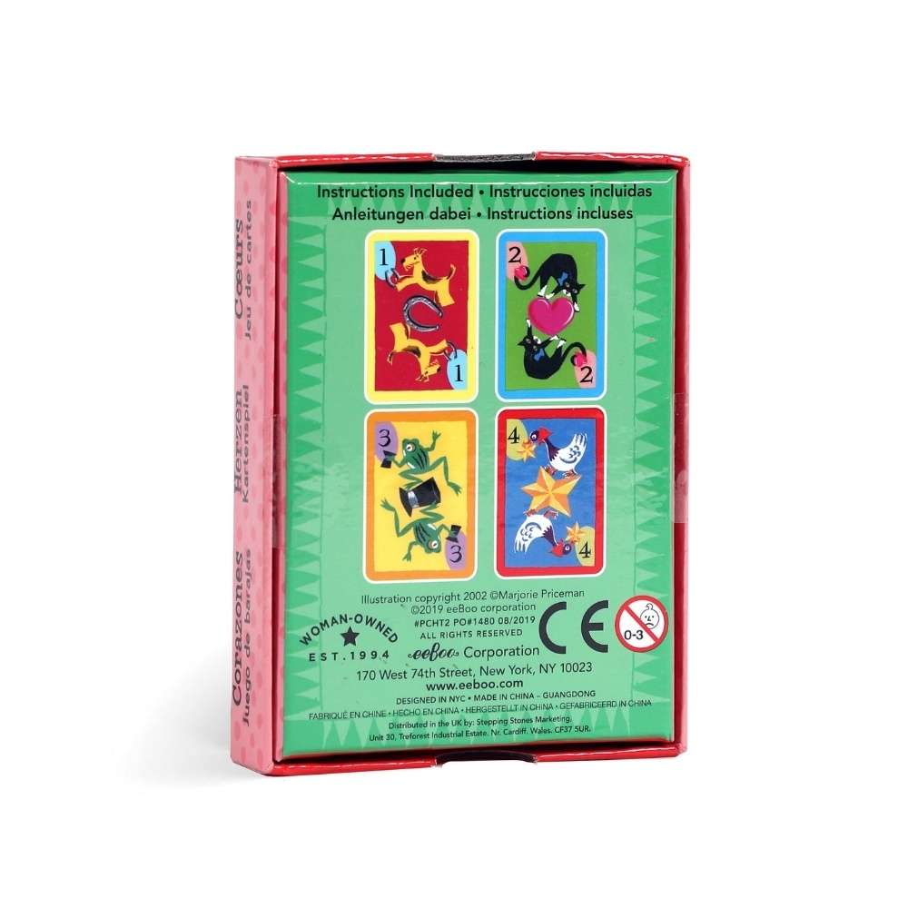 eeBoo - Hearts Playing Cards -**