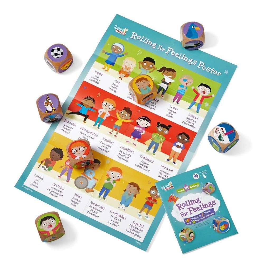 Hand2Mind Rolling for Feelings - Emotions Learning Game for Kids