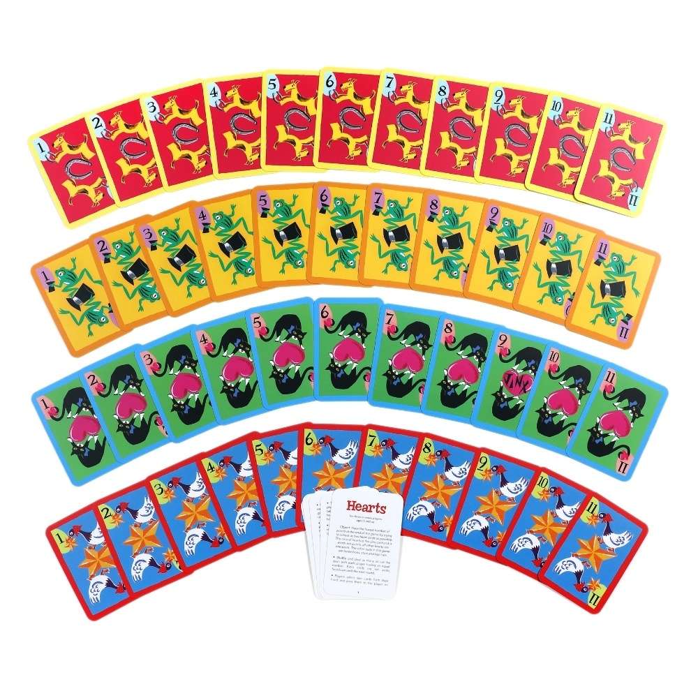 eeBoo - Hearts Playing Cards -**