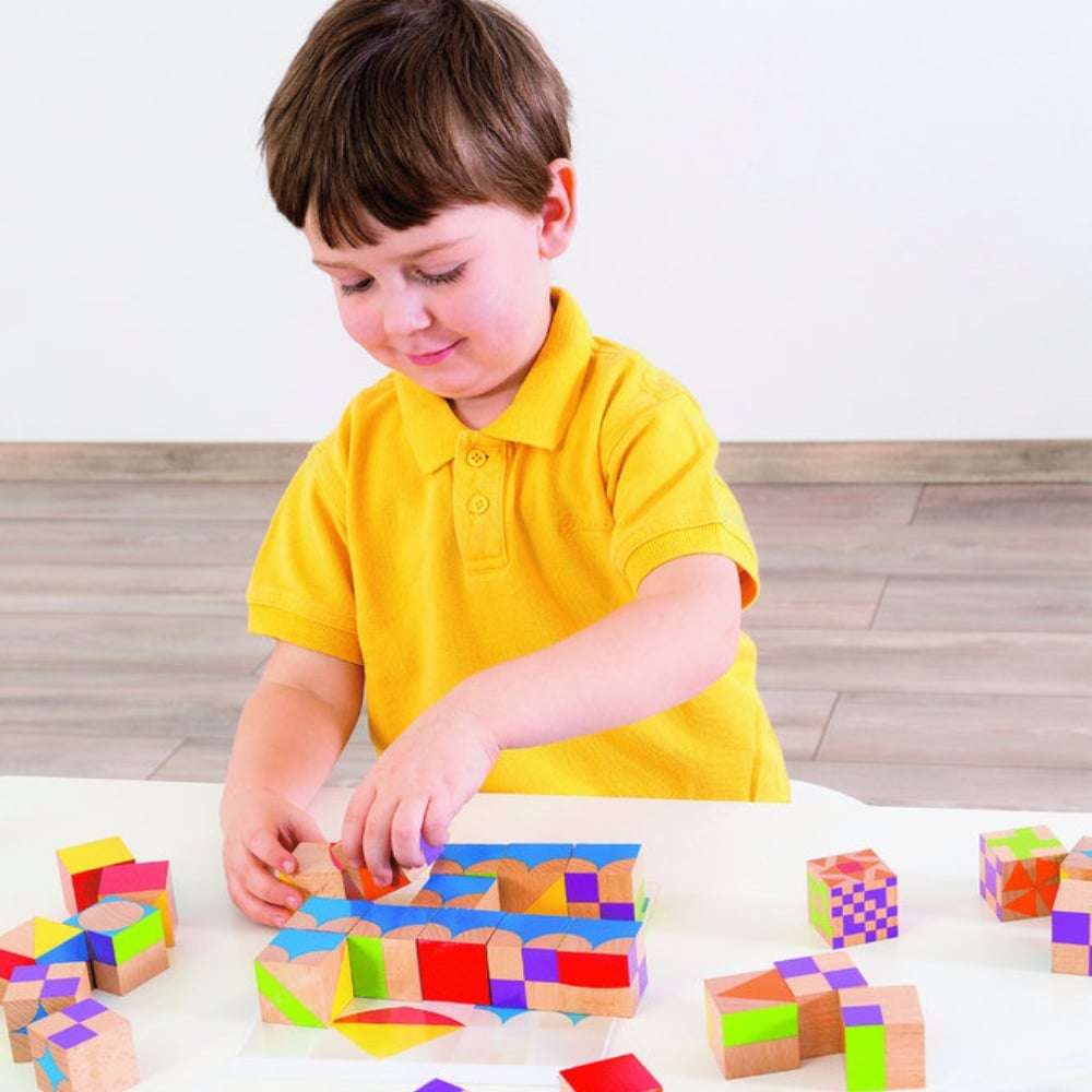 Beleduc - Moziblox Wooden Blocks - Patterning Game - 30pcs -**