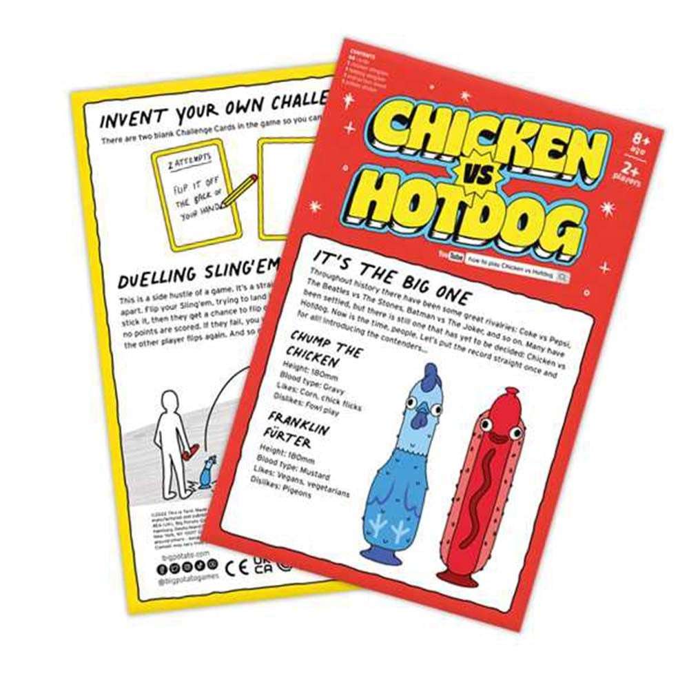 Big Potato Games - Chicken Vs. Hot Dog - Party Game - 2+ Players
