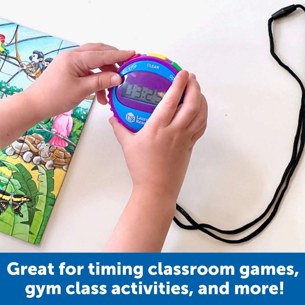 Learning Resources - Simple 3 Button Stopwatch for Science, Sport & Math