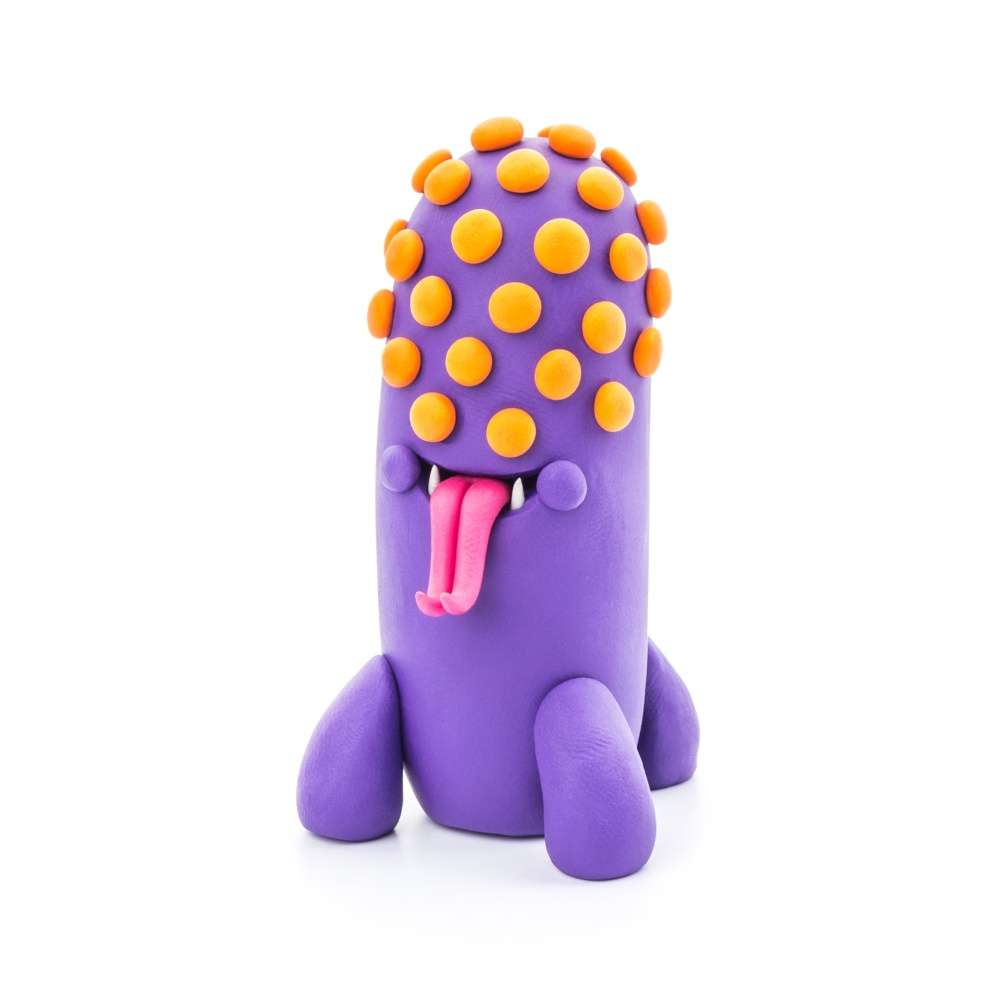 Hey Clay - Modelling Air-Dry Clay with Fun Interactive App - Drop, Violet, Fishka, Series Beasts,...