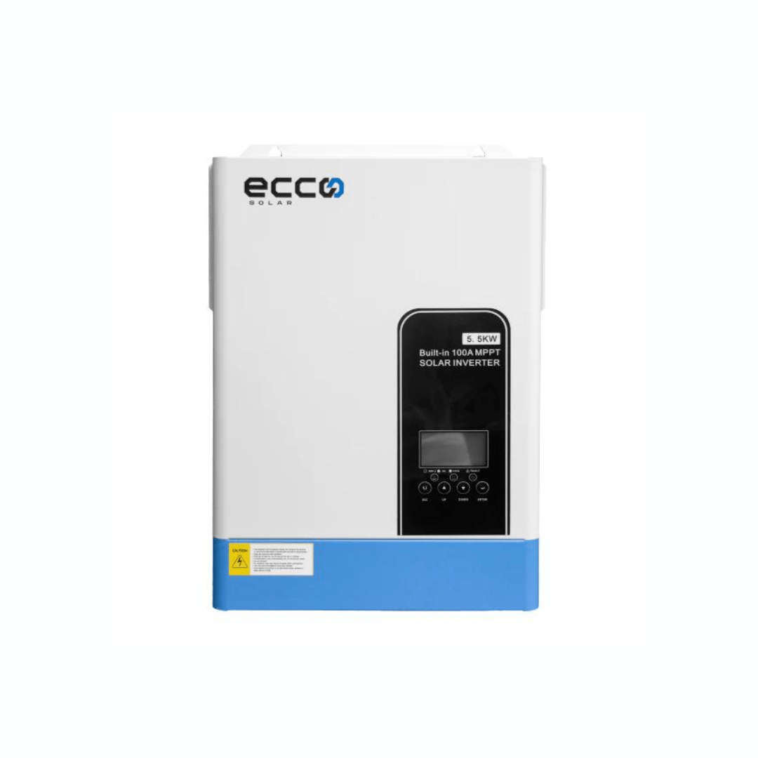 ECCO 5.5KVA / 5500W Hybrid Inverter 100A MPPT /Pure Sine Wave (Parallel)