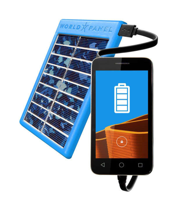 World Panel Sunstream Solar USB Charger - Yellow
