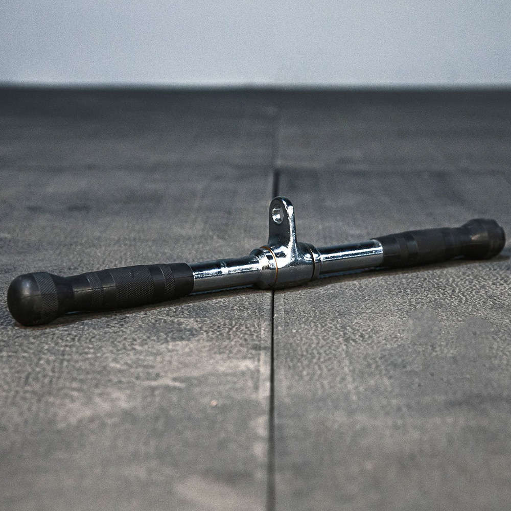 Straight Bar Cable Attachment With Rubber Grips