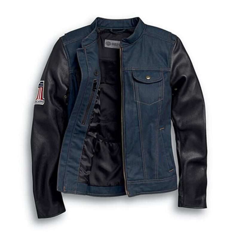 Womens Arterial Abrasion-Resistant Denim Riding Jacket
