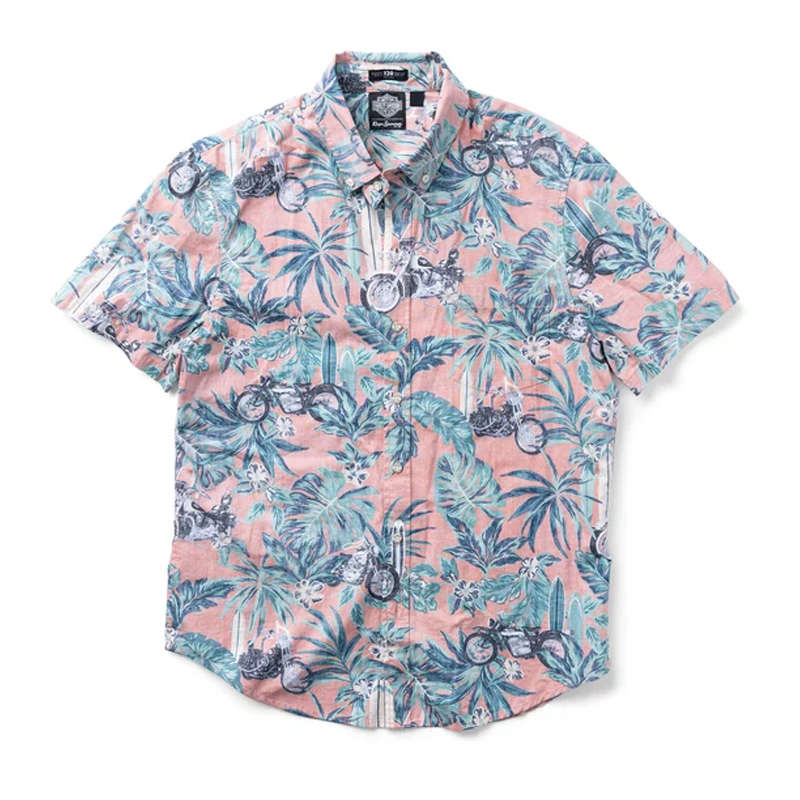 Harley-Davidson x Reyn Spooner Hawaiian Shirt - Orange - XL XL