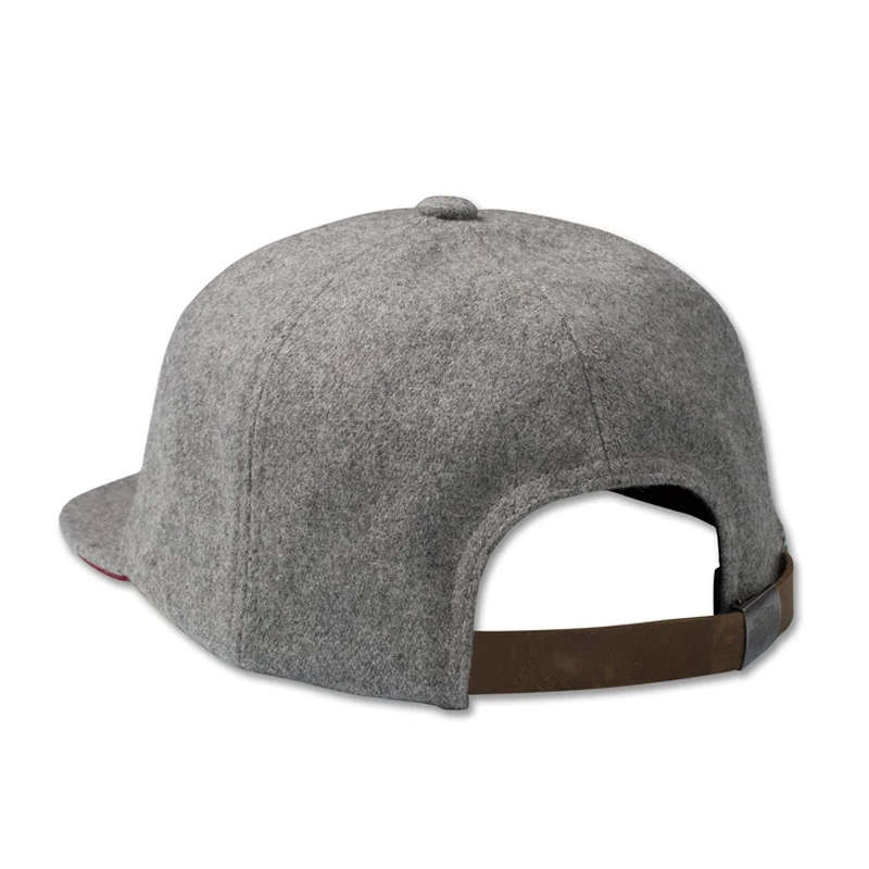 Men's Red Bar &amp; Shield Low Profile Adjustable Hat, Heather Grey