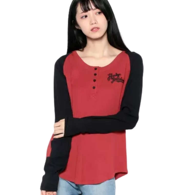 Womens Timeless Silver Wing Henley - XL XL