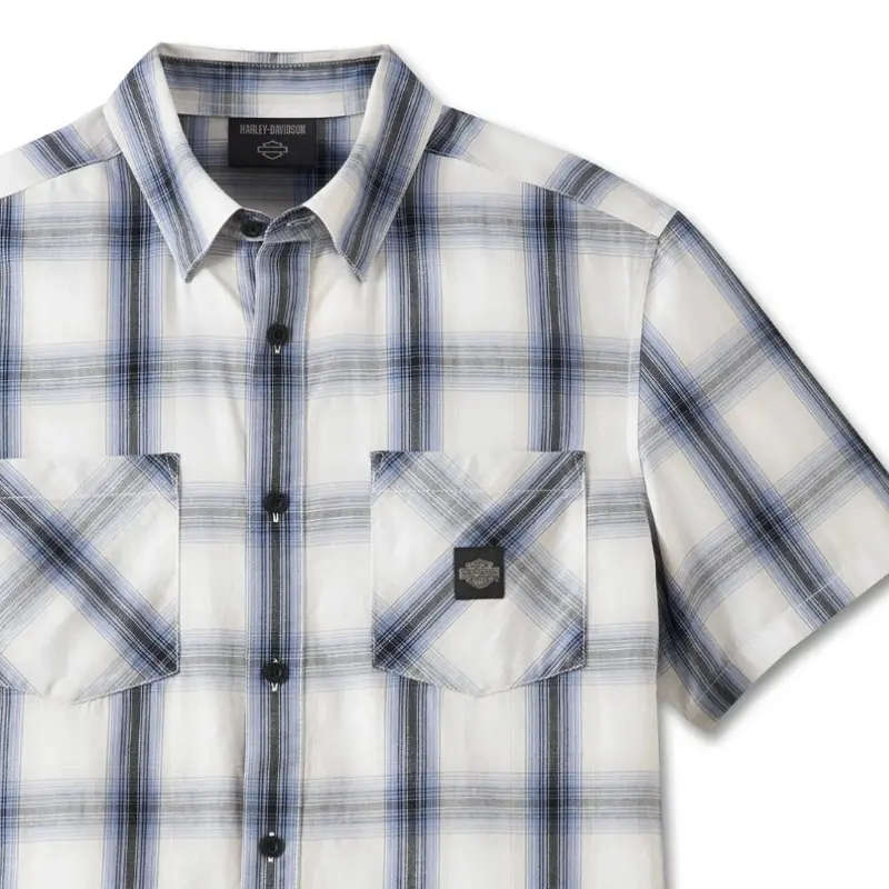 Men's Forever Harley Shirt - Blue Plaid - M