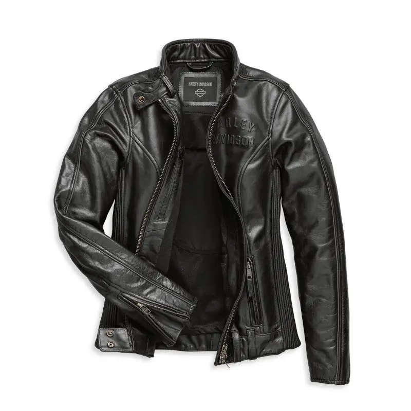 Women's Enodia Leather Riding Jacket - XL