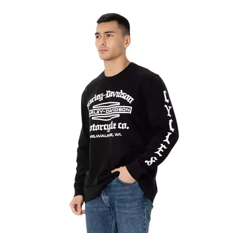 Men's Old English Stacked Bar & Shield Tee - 2XL