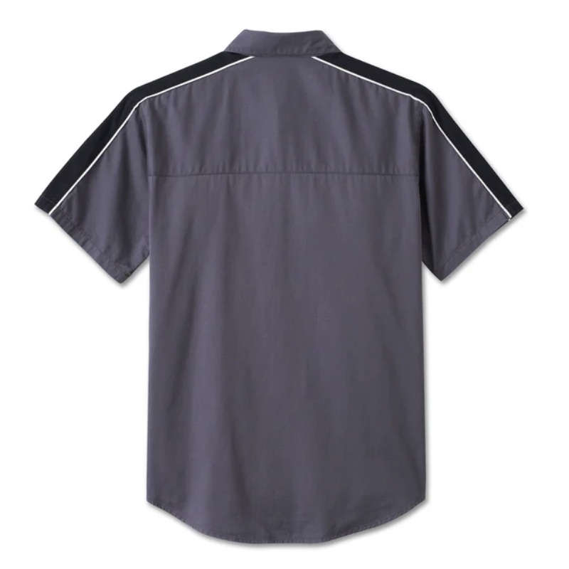 Stacked Bar & Shield Short Sleeve Shirt - M