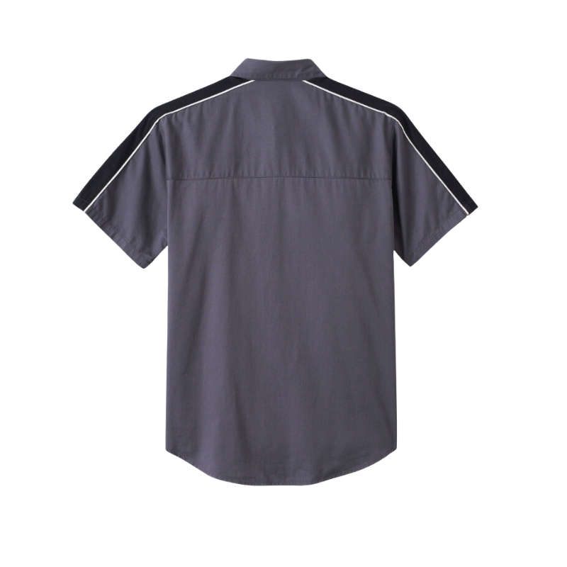 Stacked Bar & Shield Short Sleeve Shirt - M
