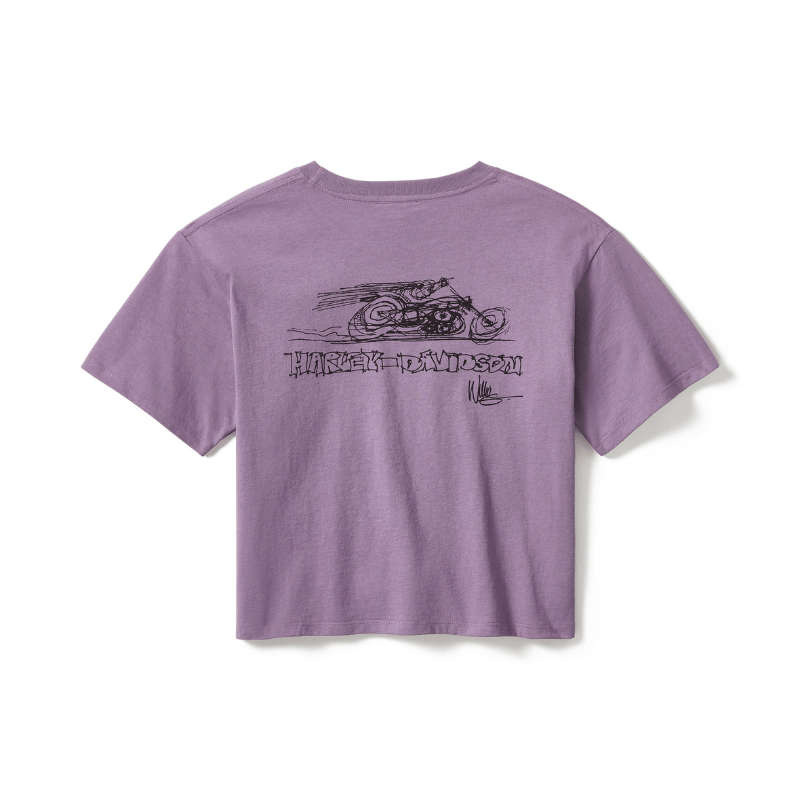 In the Wind Rider Sketch Art Boxy Tee - XS XS