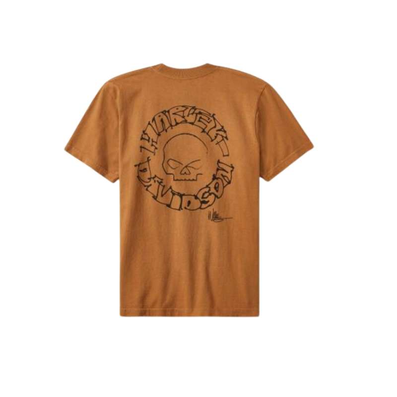 Willie G Circle Skull Sketch Art Short Sleeve - 2XL