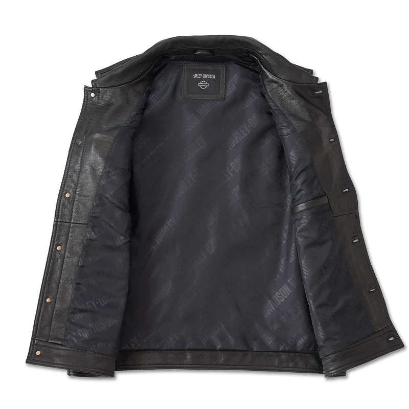 Men's Fuel to Flames Leather Vest - 5XL 5XL