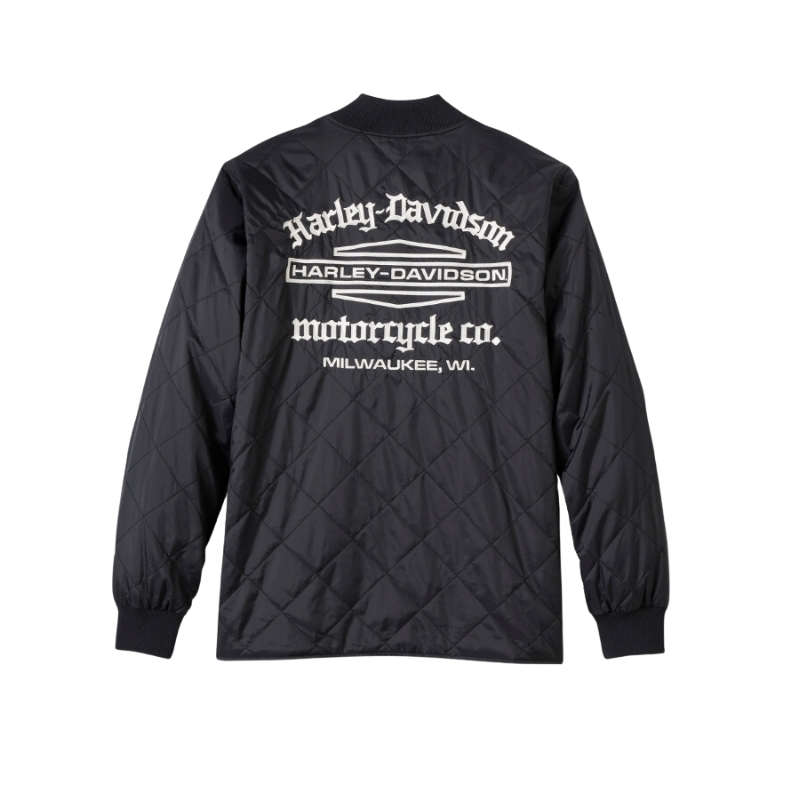 Men's Old English Stacked Bar & Shield Jacket - L