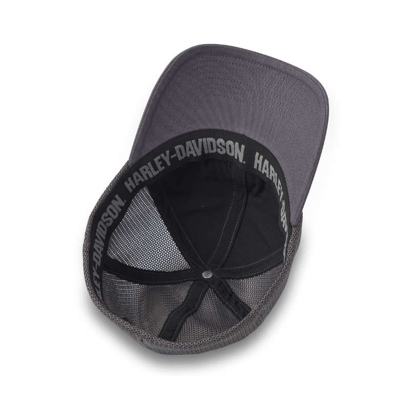 H-D Oil Can Bar & Shield Stretch-Fit Cap - S
