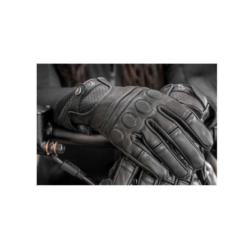 Women's #1 Skull Leather Gloves - L