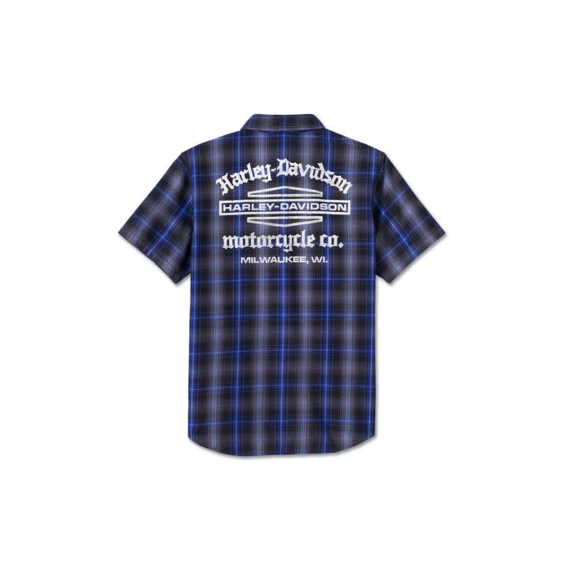 Men's Staple Short Sleeve Shirt - Plaid - S