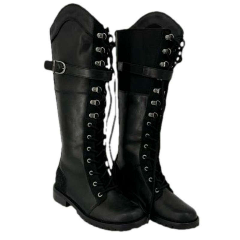 Women's Bradner Lace-Up 16" Motorcycle Boots - UK 6.5 UK 6.5
