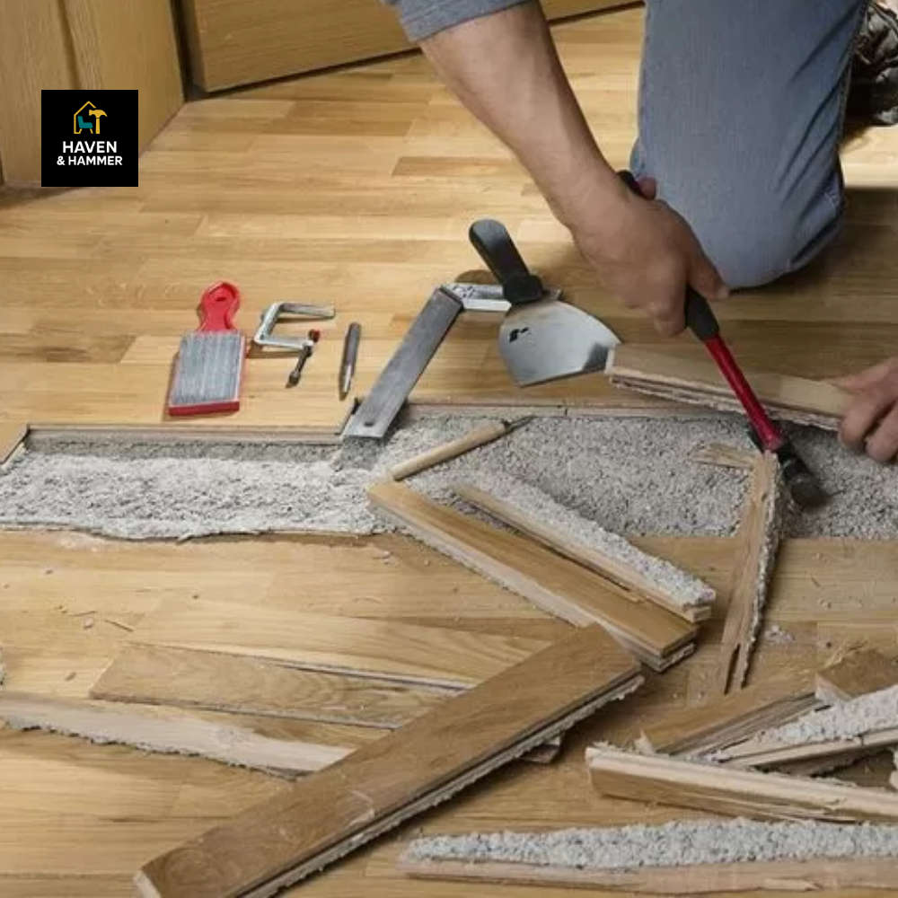 Laminate flooring removal per m2