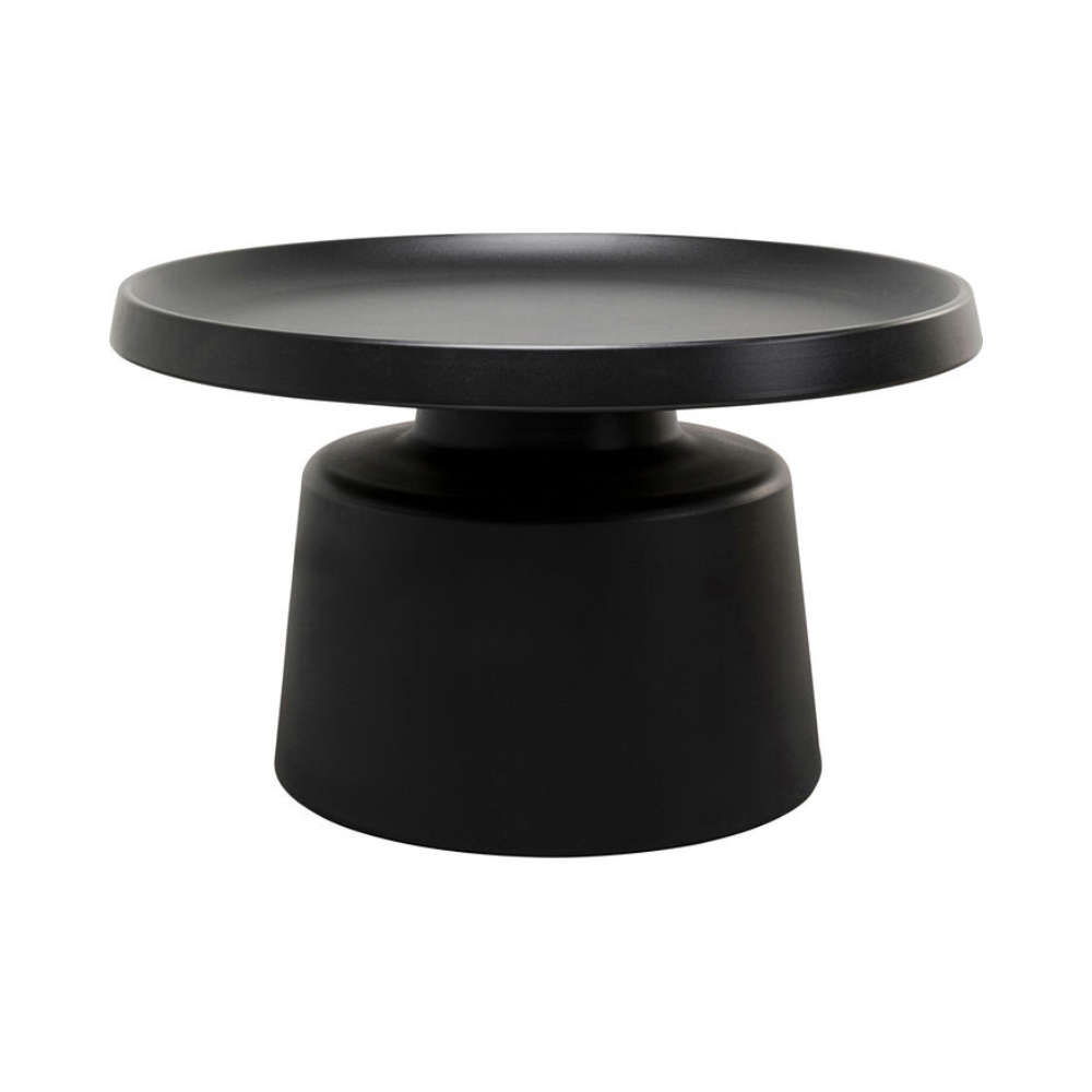 Lima round coffee table black