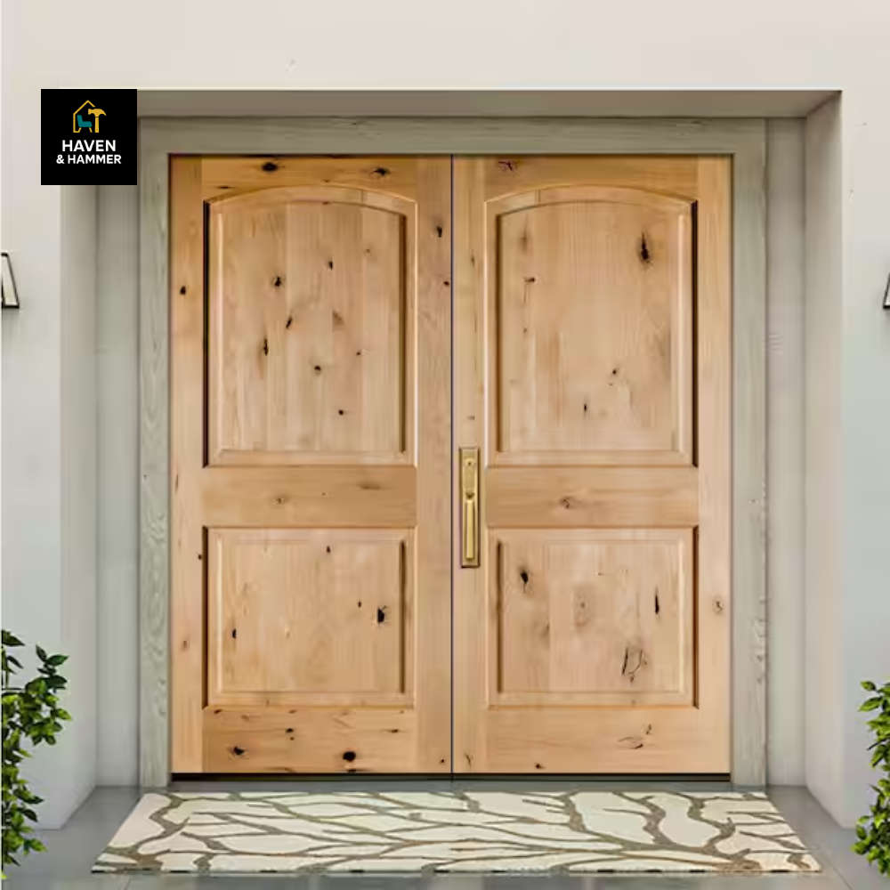 Interior or exterior standard double door installation