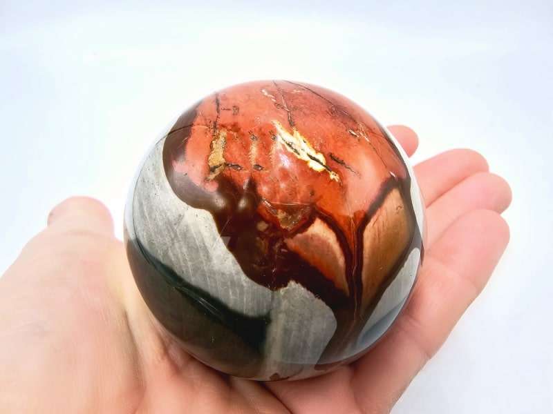 Polychrome Jasper Polished Sphere C (21 Circumference)