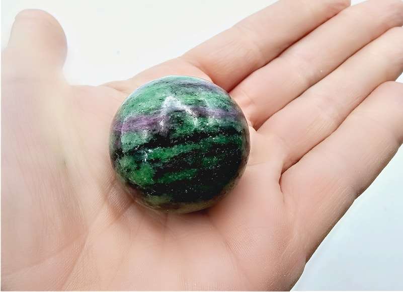 Ruby Zoisite Sphere (10cm Circumference)
