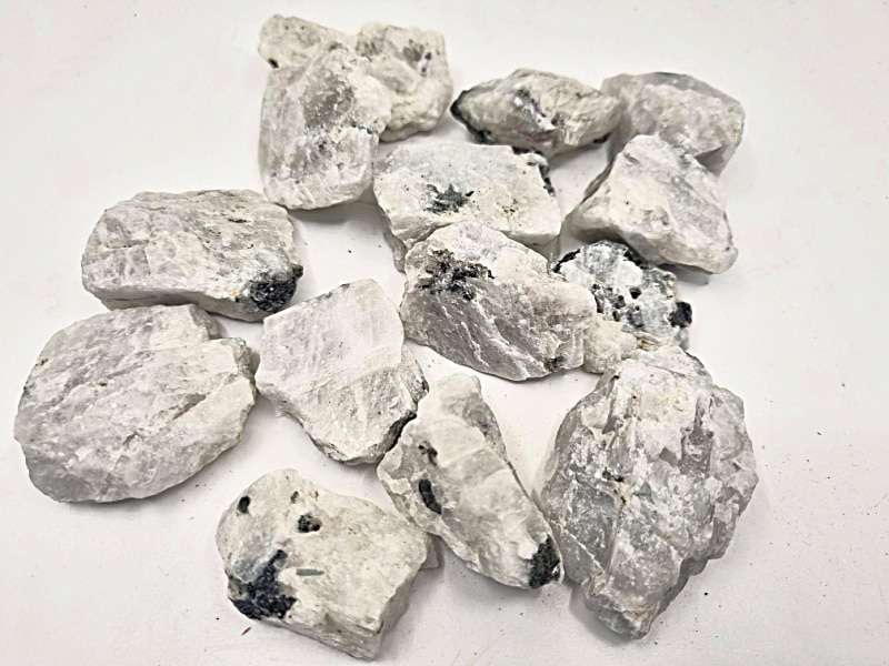 Rainbow Moonstone Rough Crystal Pieces