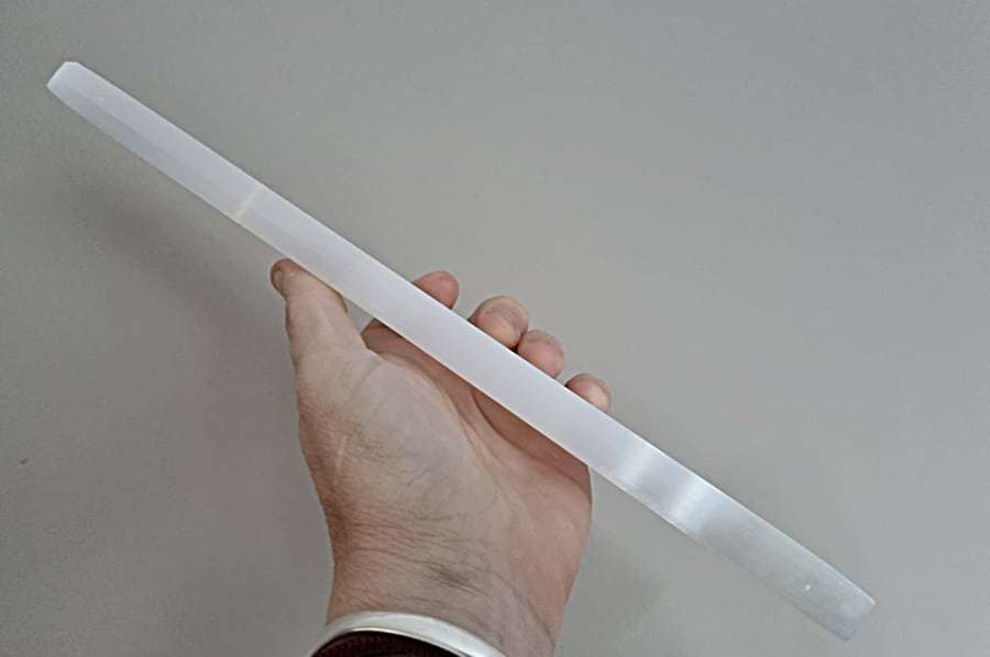 Selenite Ruler Charging Slab (29cm)